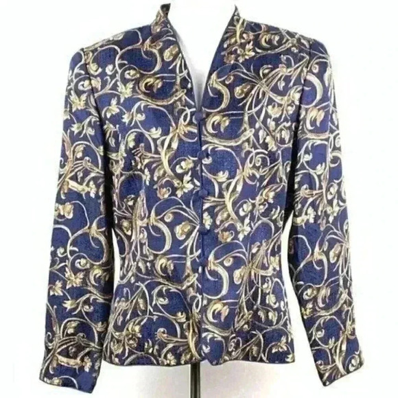 Adrianna Papell Jackets & Blazers - Adrianna Papell blazer size 10 Paisley 100% silk